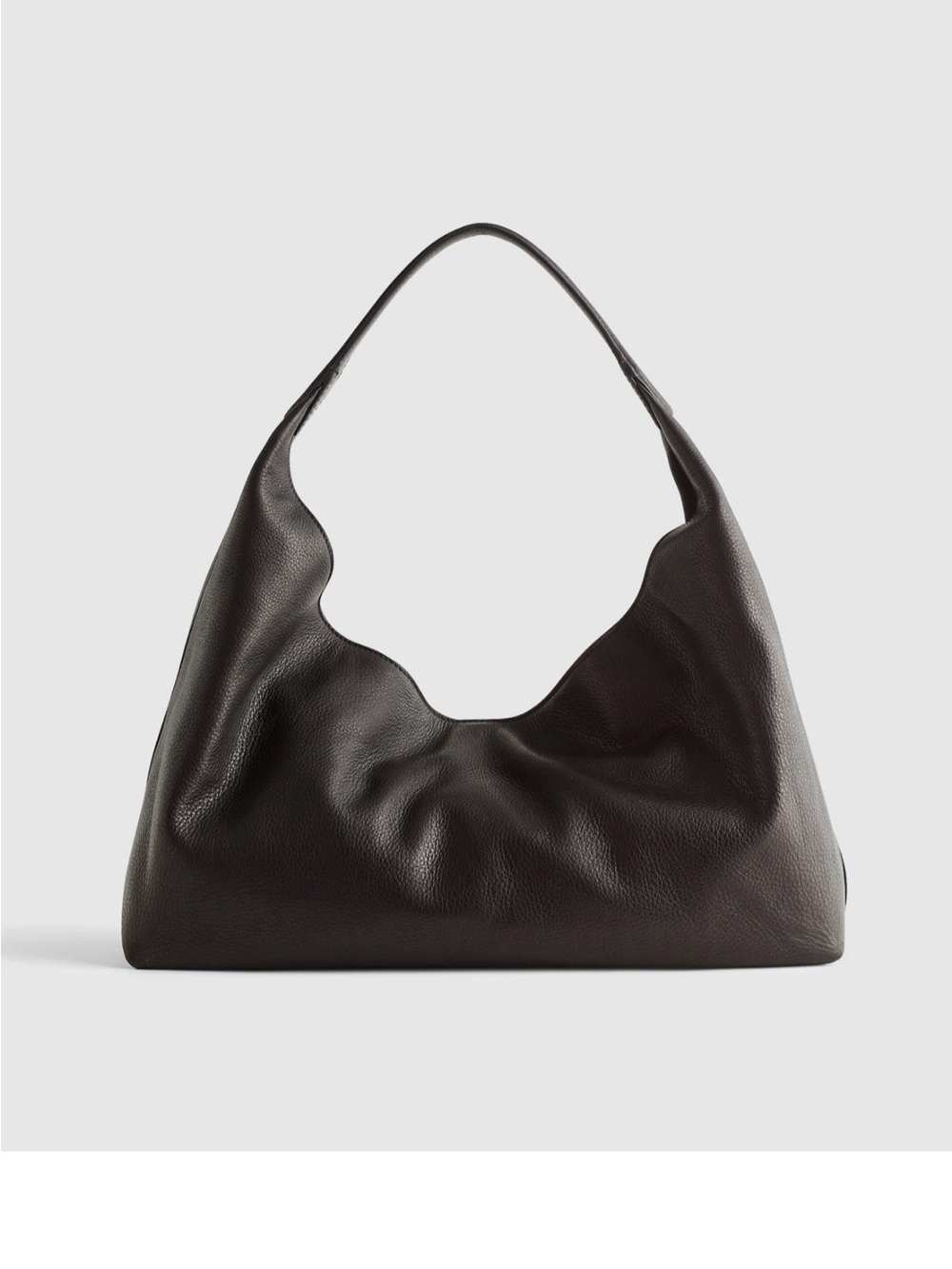 Madewell Dark Brown Leather Hobo Shoulder Bag